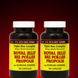 YS Eco Bee Farms, Royal Jelly Bee Pollen Propolis plus Korean Ginseng, 90 Capsules (2Pack)