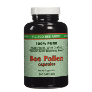 Y.S. ECO Bee Farms 100% Pure Bee Pollen 1,000mg- 200 Capsules