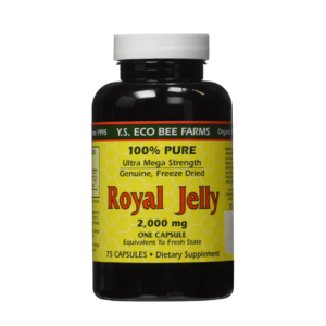 100% Pure Freeze Dried Fresh Royal Jelly - 2000 mg YS Eco Bee Farms 75 Caps